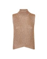 Eleventy Milano - Crop top in seta mohair sabbia