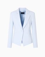 Emporio Armani 0NG3CT02013U9309 Giacca in cady crepe con revers azzurro