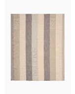 Emporio Armani 6352734F317100014 Stola con motivo verticale e logo jacquard Since 1981 beige