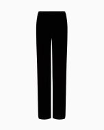 Emporio Armani - Pantaloni palazzo in velluto nero