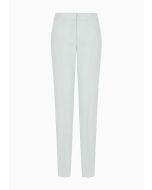 Emporio Armani - Pantaloni in tecno crepe riciclato Armani Sustainabilty Values verde chiaro