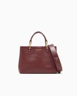 Emporio Armani EW000361_AF32959_U6002 Borsa shopping in pelle morbida bordeaux