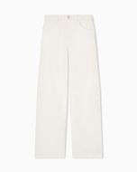Emporio Armani - Pantaloni J3F in lino e lyocell tinto capo bianco