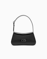 Emporio Armani EW001013AF17287UC001 Borsa a spalla effetto vernice nero