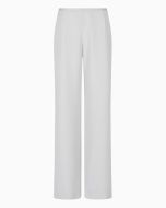Emporio Armani - Pantaloni palazzo in tecno cady grigio
