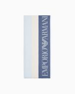Emporio Armani EW003370AF20580F9026 Stola a bande verticali multicolor blu