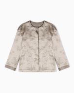 Emporio Armani - Giacca in tessuto jacquard camou flower grigio