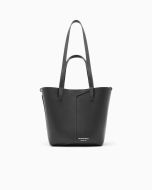 Borsa a spalla in pelle Emporio Armani 1981 nero della nuova stagione - Vista frontale