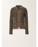 Fabiana Filippi - Giacca in tweed e paillettes marrone
