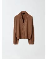 Fabiana Filippi - Cardigan boxy in cashmere, cammello
