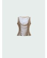 Giada Curti - Top basic mikado bianco