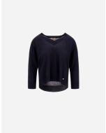 Herno - Maglia in glam knit effect blue navy
