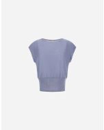 Herno - Maglia in bright sequins viscose azzurro