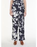 Max Mara - Pantaloni in seta TENZONE blu