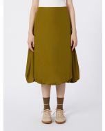 Max Mara - Gonna in taffetas di poliestere EMERY oliva