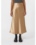 Max Mara - Gonna midi in raso ALESSIO cammello