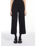 Max Mara - Pantalone crop in viscosa crêpe GREMBO nero
