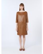Max Mara - Abito effetto nappa DIONIGI cuoio