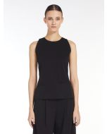 Max Mara - Top slim fit in jersey tecnico CALCO nero