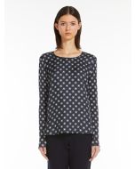 Max Mara - Blusa in raso di seta JIMCO blu