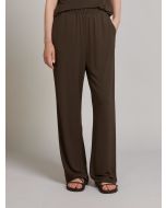 MM Max Mara - Pantalone in jersey crepe di viscosa OZONO testa di moro