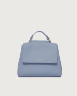 Orciani - Borsa Sveva Soft Piccola a mano in pelle con tracolla cielo