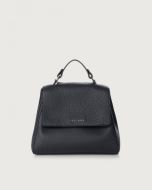 Orciani - Borsa Sveva Soft Piccola a mano in pelle con tracolla navy