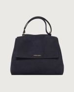 Orciani 20W-BT2006--_NBU-NOT Borsa Sveva Nabucco Media a spalla in pelle nabuk con tracolla notte