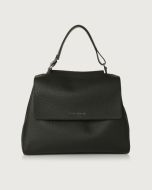 Orciani - Borsa Sveva Soft Midi a spalla in pelle con tracolla nero