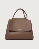 Orciani - Borsa Sveva Soft Midi a spalla in pelle con tracolla visone