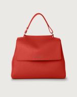 Orciani 20W-BT2006_SOF-MRL Borsa Sveva Soft Media a spalla in pelle con tracolla marlboro