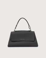 Orciani 24S-B02159_SOF_NER Borsa Sveva Longuette Soft in pelle con tracolla nero