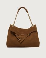 Orciani - Borsa Venus Nabucco Midi a spalla in pelle nabuk sella
