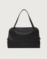 Orciani - Borsa Lido Soft Midi a spalla in pelle martellata nero