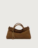 Orciani - Borsa Virgo Nabucco Small a mano in pelle nabuk sella