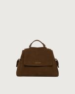 Orciani - Borsa Sveva Peach Cargo Midi a spalla in suede tabacco