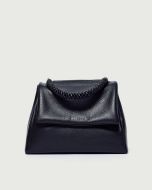 Orciani BT2006 Borsa Sveva Sense Scooby Media a spalla in pelle con tracolla nero