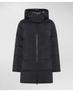 Peuterey - Piumino con cappucccio in contrasto materiale UNIX ML BMAT corvo nero
