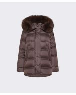 Peuterey - Puffer jacket con bordo in pelliccia TAKAN MQN 04 FUR chicory coffee