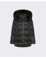 Peuterey - Puffer jacket con bordo in pelliccia TAKAN MQN 04 FUR nero