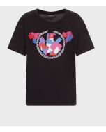 Emporio Armani 3H2T7F2J30Z10999 T-Shirt jersey con aquila e logo ricamato