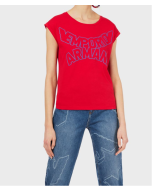 Emporio Armani - T-Shirt in jersey di cotone con maxi logo