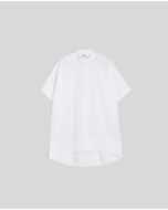 Aspesi 5406 C118 07072 Camicia in popeline con collo alla coreana bianco