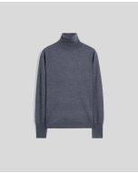 Aspesi - Maglione dolcevita in lana merino grigio