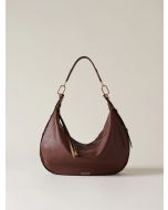 Borbonese 923528AV9J63 Oyster hobo medium brulé