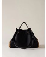Borbonese 924177AQ3X80 Shopper New Orbit Large black op natural