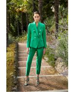 Clips - Giacca doppio petto e pantalone verde smeraldo 