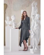 Clips - Tailleur giacca doppio petto e pantalone base grigio