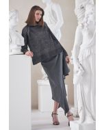 Clips - Maglia con ricamo nero