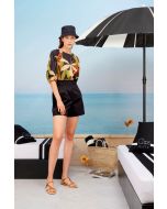 Clips More - Camicia arricciata nero